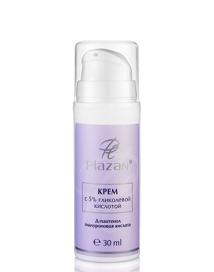krem dlya lica s 5 glikolevoj kislotoj 30 ml plazan rossiya