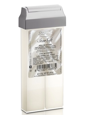 belyj polimernyj vosk dlya chuvstvitelnoj kozhi v kartridzhe premium starsoft 110 gr starpil ispaniya