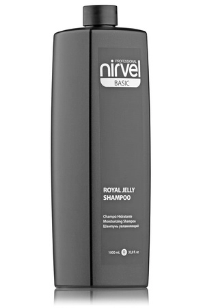 uvlazhnyayushchij shampun s pchelinym matochnym molochkom dlya suhih okrashennyh i povrezhdennyh volos royal jelly shampoo 1000 ml nirvel ispaniya