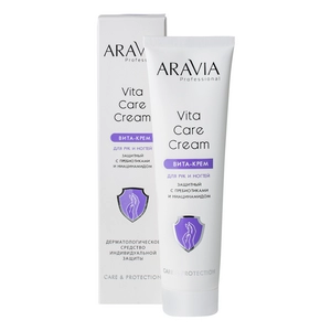 vita krem dlya ruk i nogtej zashchitnyj vita care cream 100 ml aravia professional rossiya