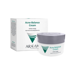 krem uhod dlya zhirnoj i problemnoj kozhi protiv nesovershenstv acne balance cream 50 ml aravia professional rossiya