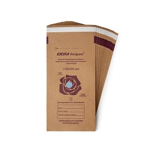 kraft paket dgm steriguard s indikatorami 100h200 mm 100 sht upk chistove rossiya