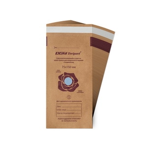 kraft paket dgm steriguard s indikatorami 75h150 mm 100 sht upk chistove rossiya