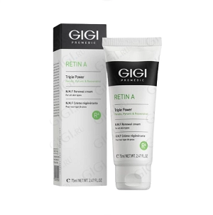 krem dlya lica obnovlyayushchij s naturalnym uvlazhnyayushchim faktorom ra triple power nmf renewal cream 75 ml gigi izrail