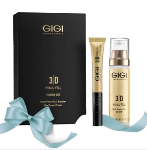 nabor 3d set hyalu fill krem dlya lica syvorotka dlya glaz 50 ml 20 ml gigi izrail