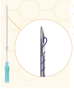 mezoniti spiralnye screw 27g x 90 10 sht upk honey derma thread yuzhnaya koreya