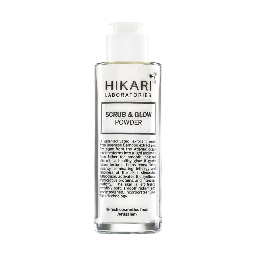 enzimnaya pudra dlya lica scrubglow powder 100 ml hikari laboratories izrail