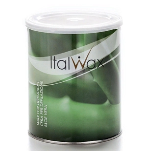 teplyj vosk dlya depilyacii v banke aloe 800 ml italwax italiya