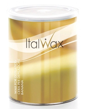 teplyj vosk dlya depilyacii v banke banan 800 ml italwax italiya