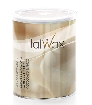teplyj vosk dlya depilyacii v banke belyj shokolad 800 ml italwax italiya