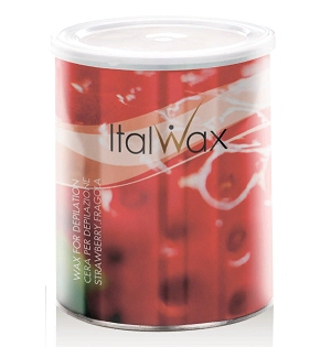 teplyj vosk dlya depilyacii v banke klubnika 800 ml italwax italiya