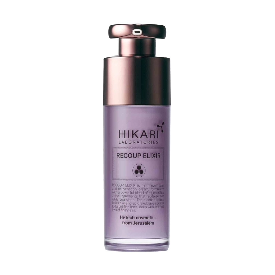 mnogourovnevyj nochnoj omolazhivayushchij krem dlya lica recoup elixir 30 ml hikari laboratories izrail
