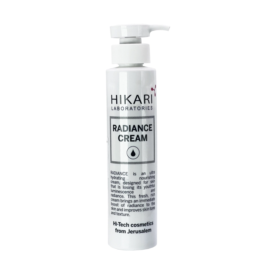 intensivno uvlazhnyayushchij krem dlya suhoj kozhi radiance cream flakon s dozatorom 200 ml hikari laboratories izrail