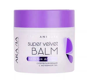 balzam dlya ruk superuvlazhnyayushchij s mochevinoj 10 super velvet balm 300 ml aravia professional rossiya