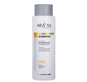shampun balansiruyushchij seboreguliruyushchij balance pure shampoo 400 ml aravia professional rossiya