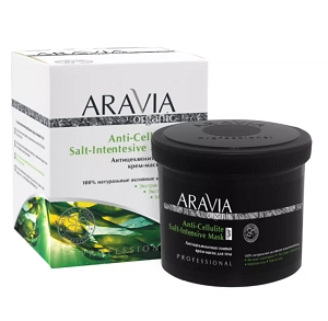 anticellyulitnaya solevaya krem maska dlya tela anti cellulite salt intensive mask 550 ml aravia organic rossiya