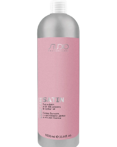 satin balzam s proteinami shelka i maslom hlopka 1000 ml studio professional rossiya