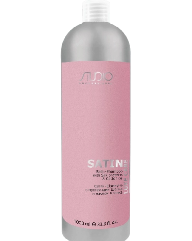 satin shampun s proteinami shelka i maslom hlopka 1000 ml studio professional rossiya
