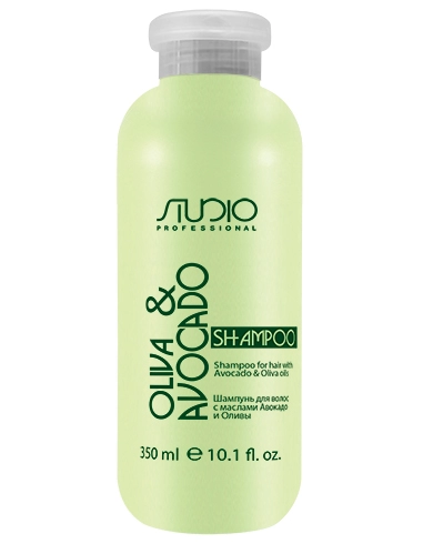 shampun uvlazhnyayushchij dlya volos s maslom avokado i olivy 350 ml studio professional rossiya