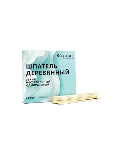 shpateli odnorazovye dlya depilyacii 150h18 100 sht upk kapous depilation rossiya