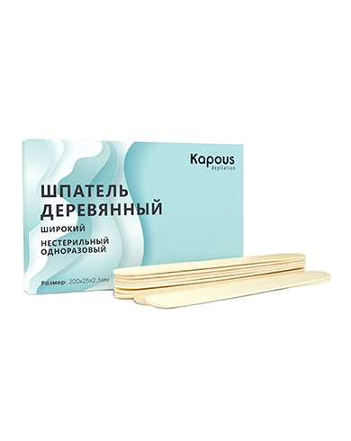 shpateli shirokie odnorazovye dlya depilyacii 200h25 50 sht upk kapous depilation rossiya
