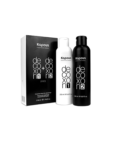 loson dlya korrekcii kosmeticheskogo cveta decoxon 2 faze 400 ml kapous professional rossiya