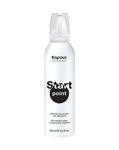 muss restrukturant start point s pshenichnymi otrubyami dlya okrashivaniya volos 250 ml kapous professional rossiya
