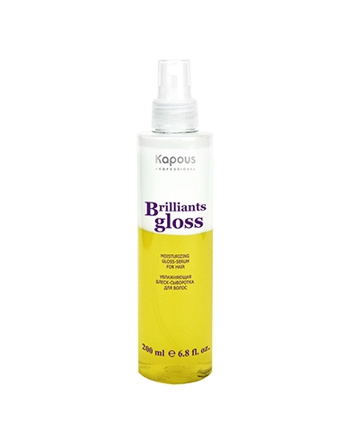 uvlazhnyayushchaya blesk syvorotka dlya volos brilliants gloss 200 ml kapous professional rossiya