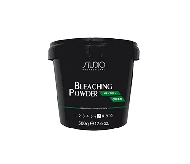 obescvechivayushchij poroshok dlya volos menthol green 500 gr studio professional rossiya