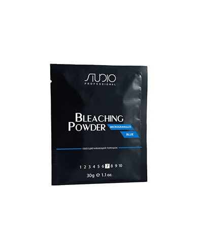 obescvechivayushchij poroshok dlya volos microgranules blue 30 gr studio professional rossiya