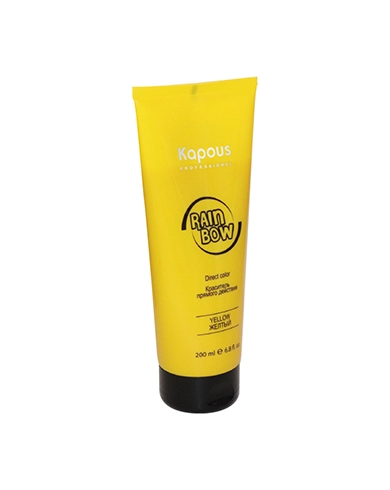 krasitel pryamogo dejstviya dlya volos rainbow zheltyj 200 ml kapous professional rossiya