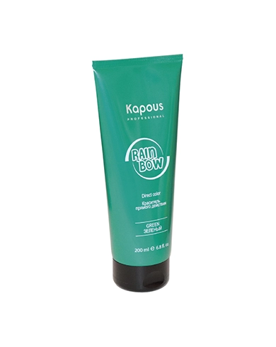 krasitel pryamogo dejstviya dlya volos rainbow zelenyj 200 ml kapous professional rossiya