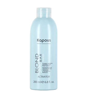 kremoobraznaya okislitelnaya emulsiya blond cremoxon s ekstraktom zhemchuga serii blond bar aktivator 200 ml kapous professional rossiya