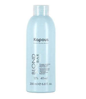kremoobraznaya okislitelnaya emulsiya blond cremoxon s ekstraktom zhemchuga serii blond bar 12 200 ml kapous professional rossiya