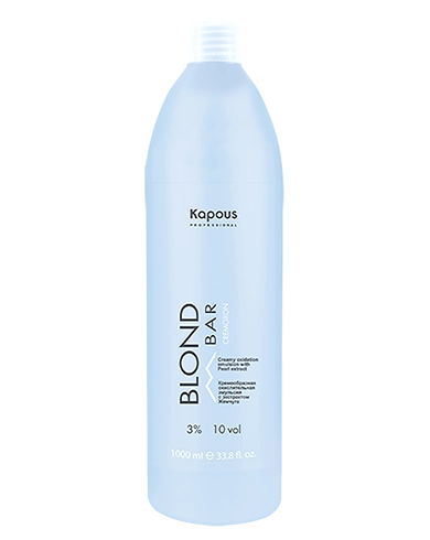 kremoobraznaya okislitelnaya emulsiya blond cremoxon s ekstraktom zhemchuga serii blond bar 3 1000 ml kapous professional rossiya