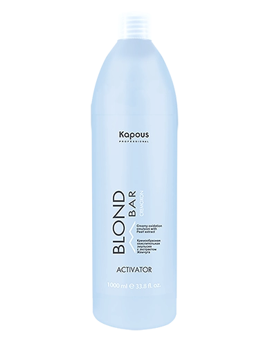 kremoobraznaya okislitelnaya emulsiya blond cremoxon s ekstraktom zhemchuga serii blond bar aktivator 1000 ml kapous professional rossiya