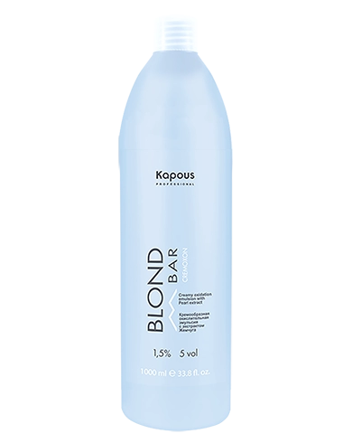 kremoobraznaya okislitelnaya emulsiya blond cremoxon s ekstraktom zhemchuga serii blond bar 15 1000 ml kapous professional rossiya