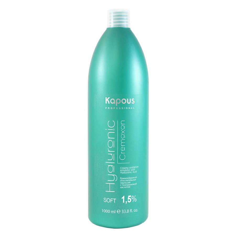 kremoobraznaya okislitelnaya emulsiya hyaluronic cremoxon s gialuronovoj kislotoj 15 1000 ml kapous professional rossiya
