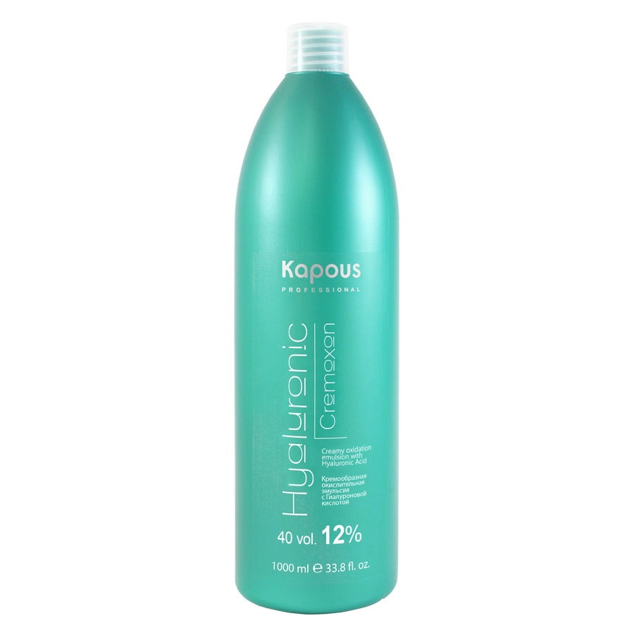 kremoobraznaya okislitelnaya emulsiya hyaluronic cremoxon s gialuronovoj kislotoj 12 1000 ml kapous professional rossiya