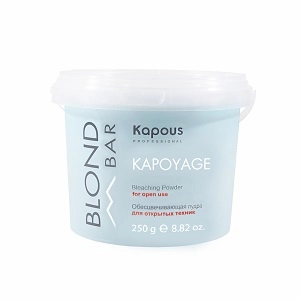 obescvechivayushchaya pudra dlya otkrytyh tehnik kapoyage serii blond bar 250 gr kapous professional rossiya