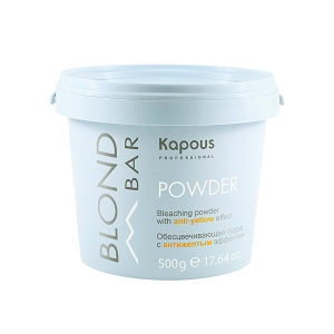 obescvechivayushchaya pudra dlya volos s antizheltym effektom serii quotblond barquot 500 gr kapous professional rossiya