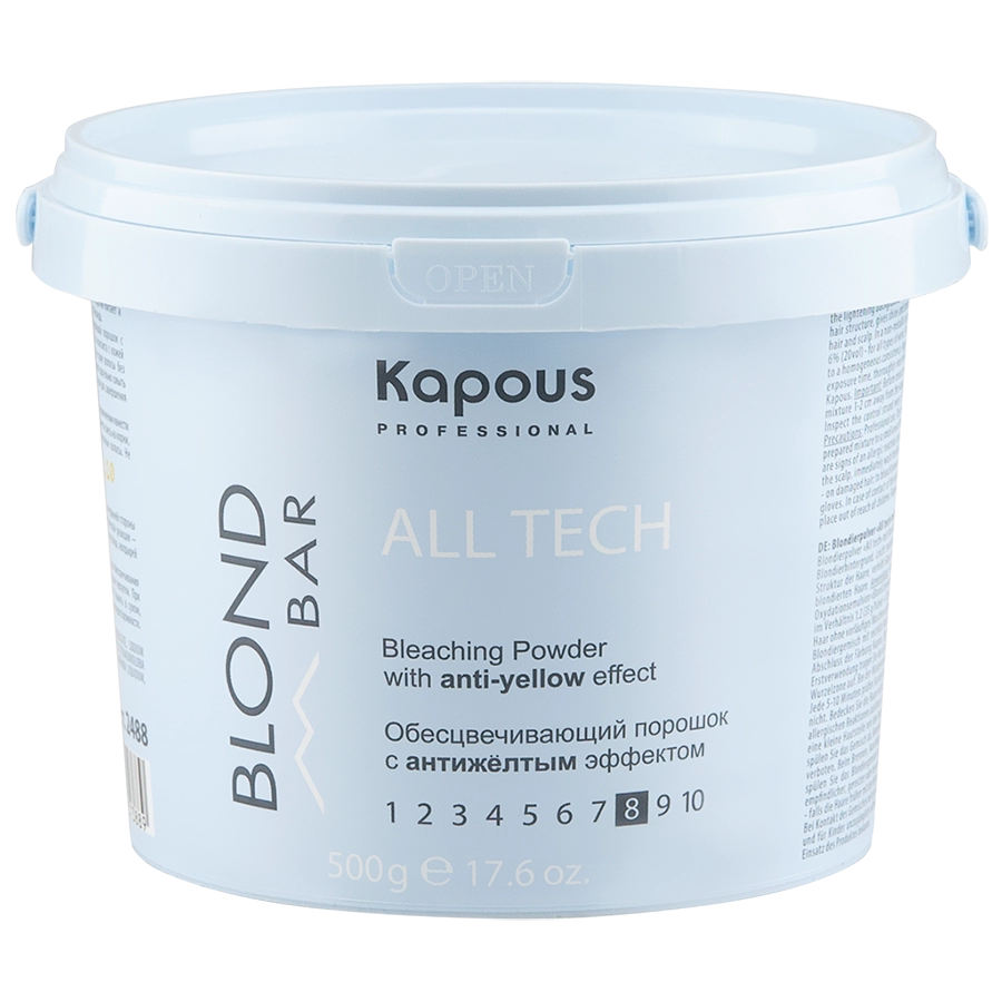 obescvechivayushchij poroshok all tech s antizheltym effektom serii blond bar 100 ml kapous professional rossiya