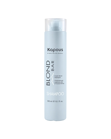 osvezhayushchij shampun dlya volos ottenkov blond serii blond bar 300 ml kapous professional rossiya