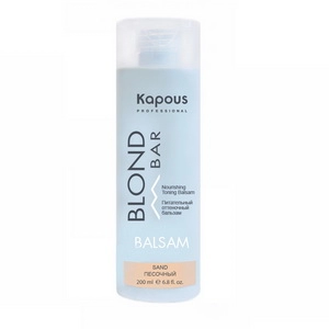 pitatelnyj ottenochnyj balzam dlya ottenkov blond pesochnyj 200 ml kapous professional rossiya