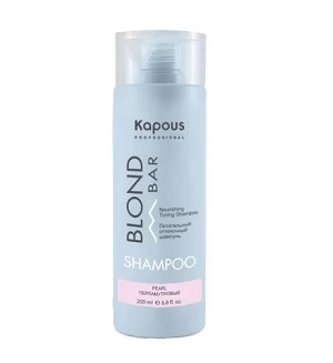 pitatelnyj ottenochnyj shampun dlya ottenkov blond perlamutrovyj 200 ml kapous professional rossiya