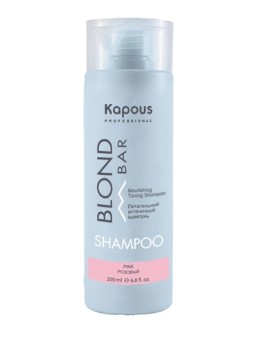 pitatelnyj ottenochnyj shampun dlya ottenkov blond rozovyj 200 ml kapous professional rossiya