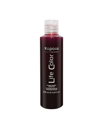 shampun ottenochnyj dlya volos life color granatovyj krasnyj 200 ml kapous professional rossiya
