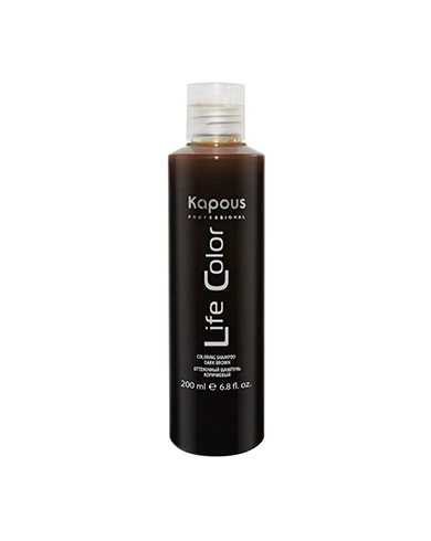 shampun ottenochnyj dlya volos life color korichnevyj 200 ml kapous professional rossiya