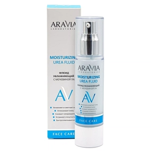 flyuid uvlazhnyayushchij s mochevinoj 5 dlya zhirnoj i kombinirovannoj kozhi moisturising urea fluid 50 ml aravia laboratories rossiya
