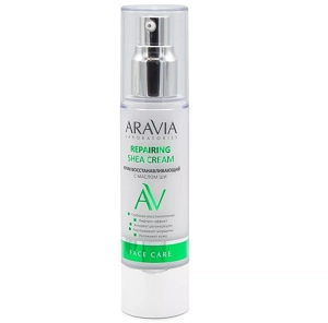 krem dlya lica vosstanavlivayushchij s maslom shi repairing shea cream 50 ml aravia laboratories rossiya
